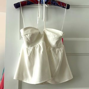 ** SOLD ** Amanda Uprichard white halter top